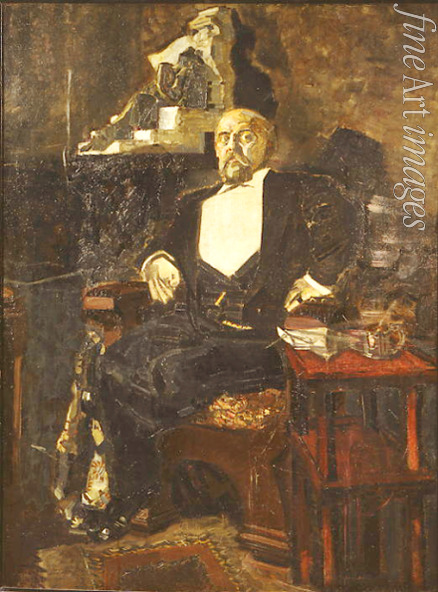 Vrubel Mikhail Alexandrovich - Portrait of Savva Ivanovich Mamontov (1841-1918)