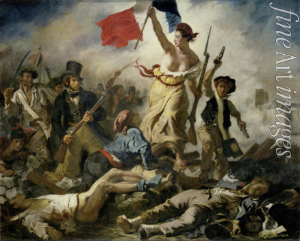 Delacroix Eugène - Die Freiheit führt das Volk