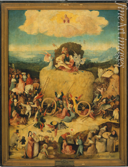 Bosch Hieronymus - Der Heuwagen (Triptychon) Mitteltafel
