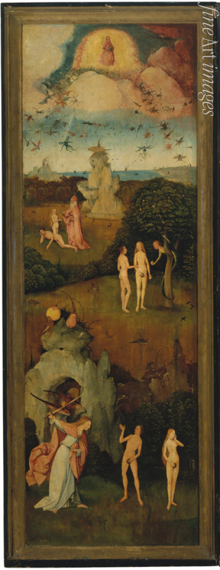 Bosch Hieronymus - Der Heuwagen (Triptychon) Linke Tafel