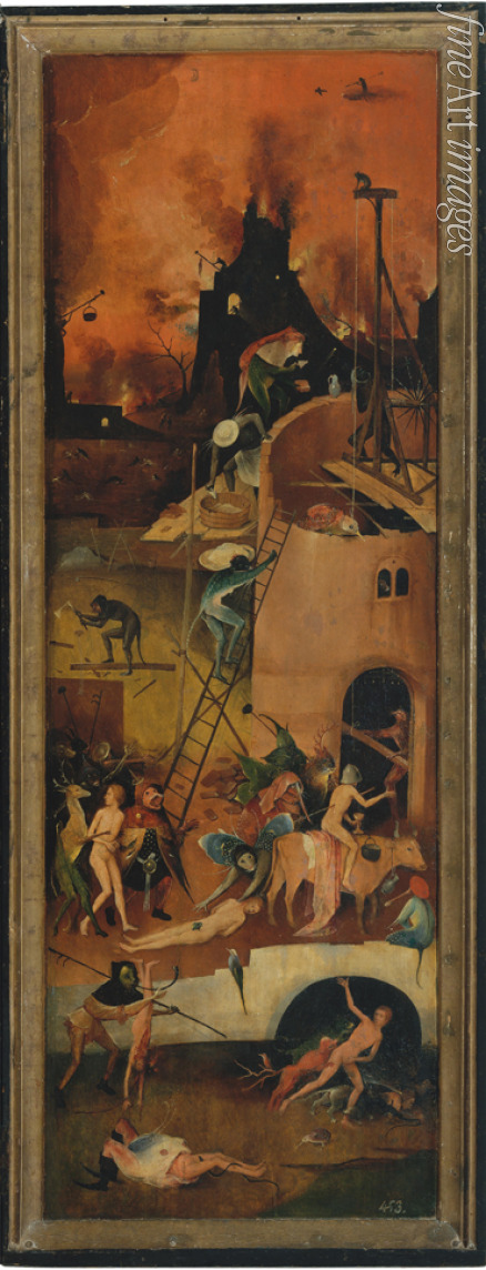 Bosch Hieronymus - Der Heuwagen (Triptychon) Rechte Tafel