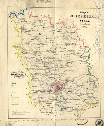 Anonymous master - Map of the Moscow Governorate