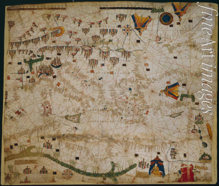 Rossell (Rosselli) Pere (Petrus) - Nautical chart of the Mediterranean Sea and the Black Sea
