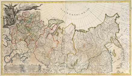 Unbekannter Meister - Erste allgemeine Karte des Russischen Reiches
