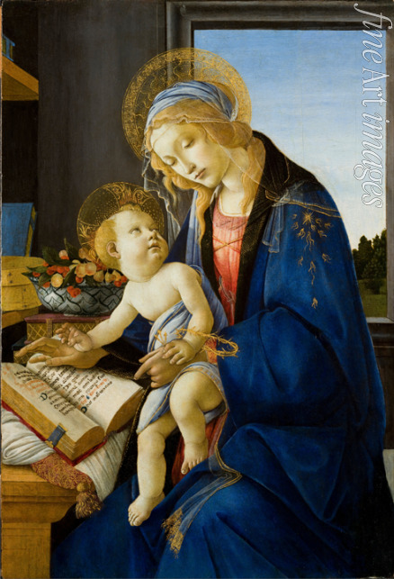 Botticelli Sandro - Madonna of the Book (Madonna del Libro)