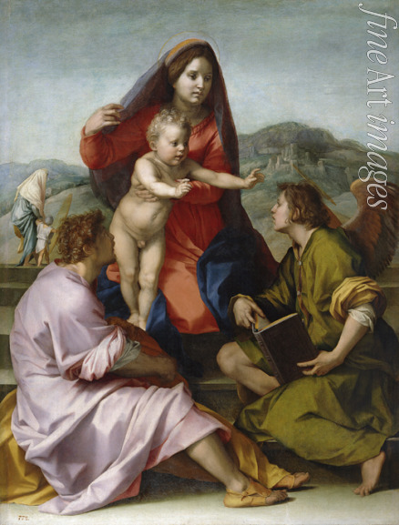 Andrea del Sarto - Madonna and Child with Saint Matthew and the Angel