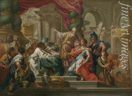 Conca Sebastiano - Alexander der Grosse im Tempel zu Jerusalem