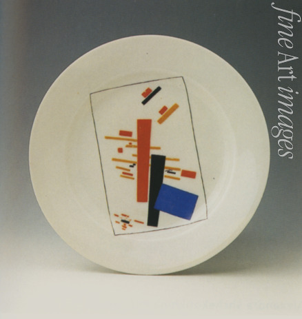 Malevich Kasimir Severinovich - Plate with suprematist decoration