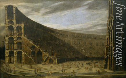 Codazzi Viviano - Perspective of a Roman amphitheatre