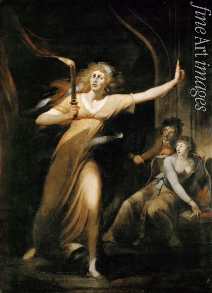 Füssli (Fuseli) Johann Heinrich - Die schlafwandelnde Lady Macbeth