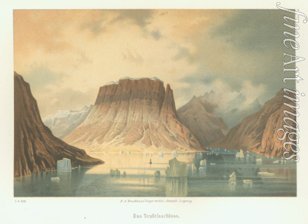 Anonymous - The Teufelsschloss in Kejser Franz Joseph Fjord. The second German northpolar expedition to the Arctic and Greenland in 1869