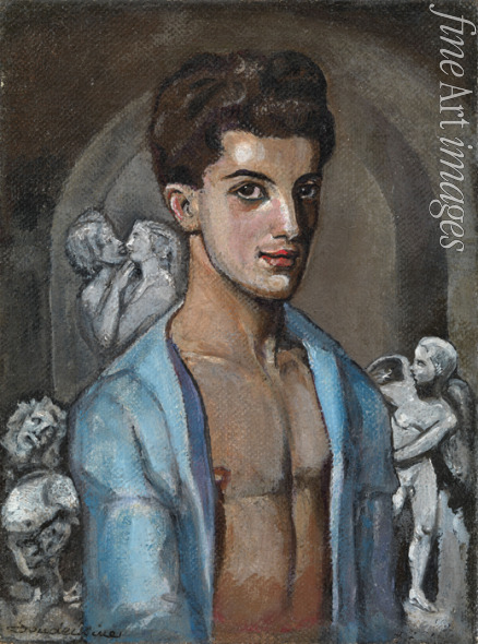Sudeikin Sergei Jurjewitsch - Porträt von Tänzer und Choreograf Léonide Massine (1896-1979)