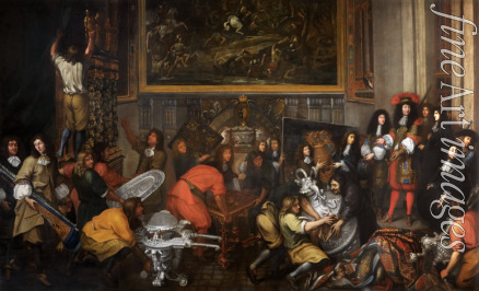 Renard de Saint-André Simon - Ludwig XIV. besucht die Gobelin-Manufaktur am 15. Oktober 1667