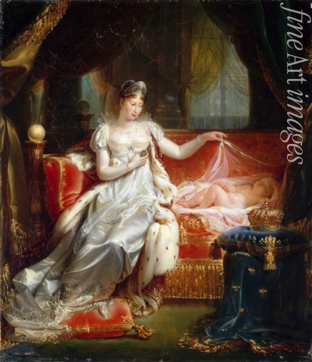 Franque Joseph-Boniface - Kaiserin Marie-Louise mit dem schlafenden König von Rom