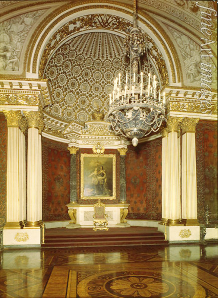 Montferrand Auguste de - The Small Throne Hall (Peter the Great Hall) in the Winter palace