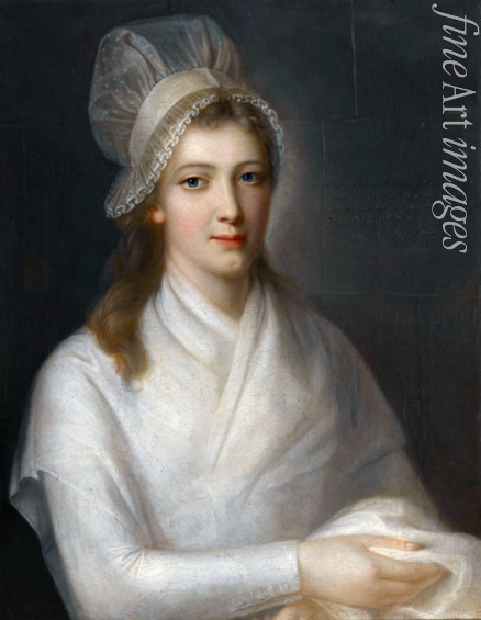 Hauer Jean-Jacques (Johann Jakob) - Porträt von Charlotte Corday (1768-1793)