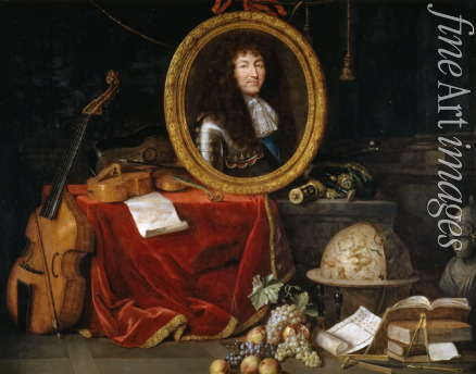 Garnier Jean - Allegory of Louis XIV, Protector of Arts and Sciences