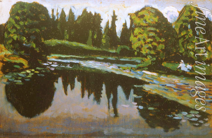 Kandinsky Wassily Wassiljewitsch - Fluss im Sommer