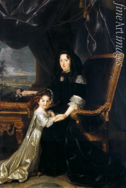 Elle Louis Ferdinand the Younger - Françoise d'Aubigné, Marquise de Maintenon (1635-1719) with her niece