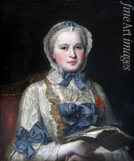 La Tour Maurice Quentin de - Portrait of Princess Maria Josepha of Saxony (1731-1767)