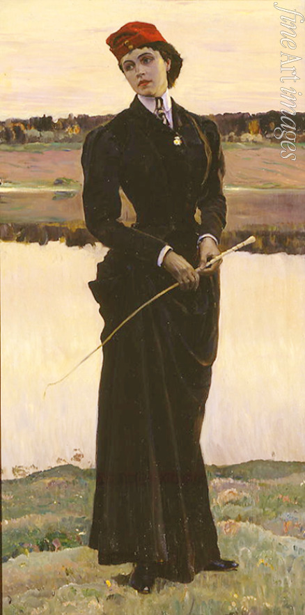 Nesterov Mikhail Vasilyevich - Portrait of Olga Nesterova, the artist's daughter