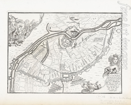 Mortier Pieter - Map of Narva in 1700