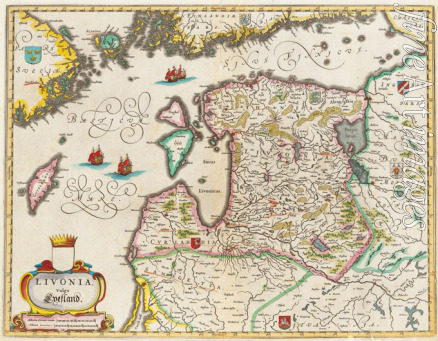 Blaeu Joan - Livonia Map, Vulgo Lyefland, Atlas Maior
