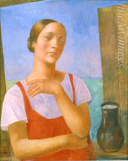 Petrow-Wodkin Kusma Sergejewitsch - Junge Frau in sommerlicher Kleidung