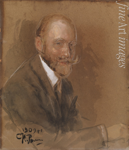 Repin Ilya Yefimovich - Portrait of the Playwright Prince Vladimir Vladimirovich Bariatinsky (1874-1941)