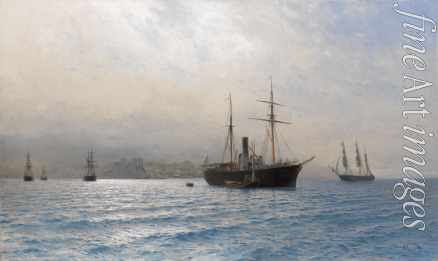 Lagorio Lev Felixovich - Russian Ship at the entrance to the Bosphorus strait, after the Russo-Turkish war of 1877–1878