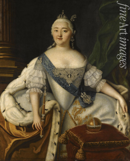 Caravaque Louis - Portrait of Empress Elizabeth of Russia (1709-1762)
