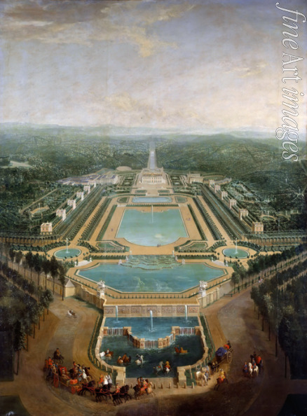 Martin Pierre-Denis II - General view of the chateau and gardens at Marly, around 1724