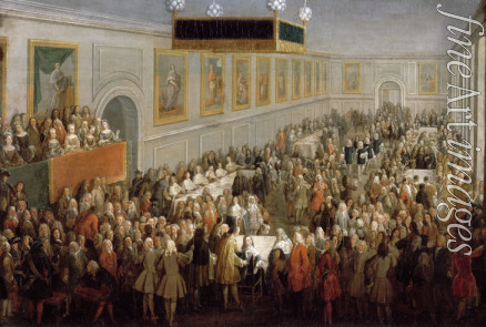 Martin Pierre-Denis II. - Krönungsfest im erzbischöflichen Palais in Reims am 25. Oktober 1722