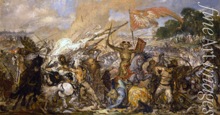 Matejko Jan Alojzy - The Battle of Grunwald (sketch)