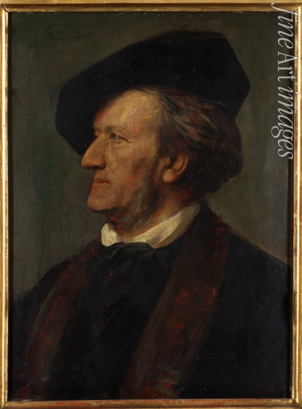 Lenbach Franz von - Porträt von Komponist Richard Wagner (1813-1883)