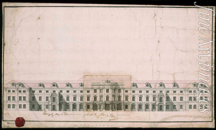 Anonymous - Ludwigsburg Palace. Facade design of the north wing