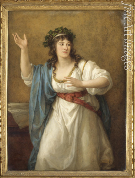 Kauffmann Angelika - Portrait of the poetess Teresa Bandettini-Landucci (1763-1837)