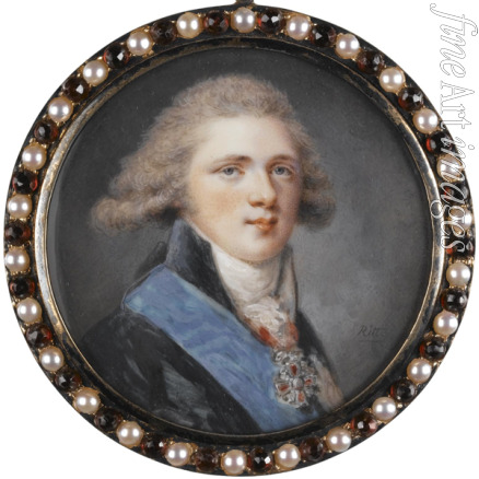 Ritt Augustin Christian - Porträt des Großfürsten Alexander Pawlowitsch von Russland