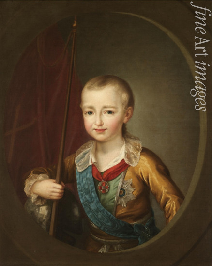 Levitsky Dmitri Grigorievich - Portrait of Grand Duke Alexander Pavlovich (Alexander I) as Child