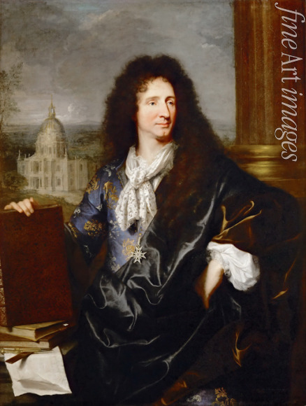 Rigaud Hyacinthe François Honoré - Porträt von Jules Hardouin-Mansart (1646-1701)