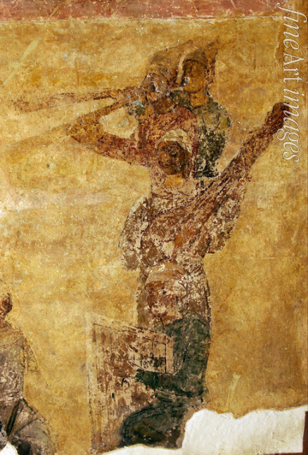 Altrussische Fresken - Musikanten und Akrobaten (Detail)