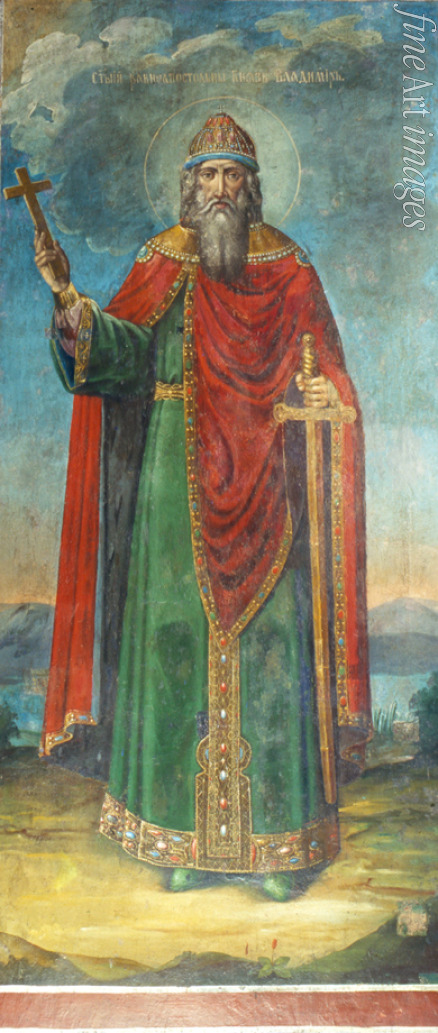 Altrussische Fresken - Heiliger Großfürst Wladimir Swjatoslawitsch