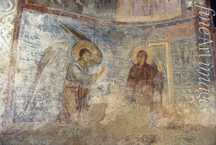 Ancient Russian frescos - The Annunciation