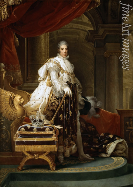 Gérard François Pascal Simon - Porträt von König Karl X. von Frankreich (1757-1836)