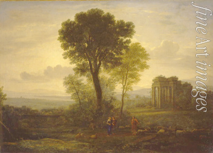 Lorrain Claude - Landscape with Jacob, Rachel and Leah at the Well (Morning)