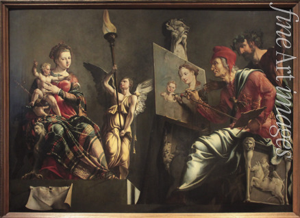 Heemskerck Maarten Jacobsz van - Der Heilige Lukas, die Madonna malend
