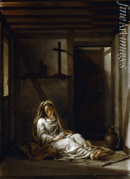 Coypel Charles-Antoine - Saint Thaïs in her cell