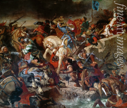 Delacroix Eugène - Die Schlacht bei Taillebourg am 21. Juni 1242