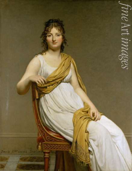 David Jacques Louis - Porträt von Madame Raymond de Verninac, geb. Henriette Delacroix