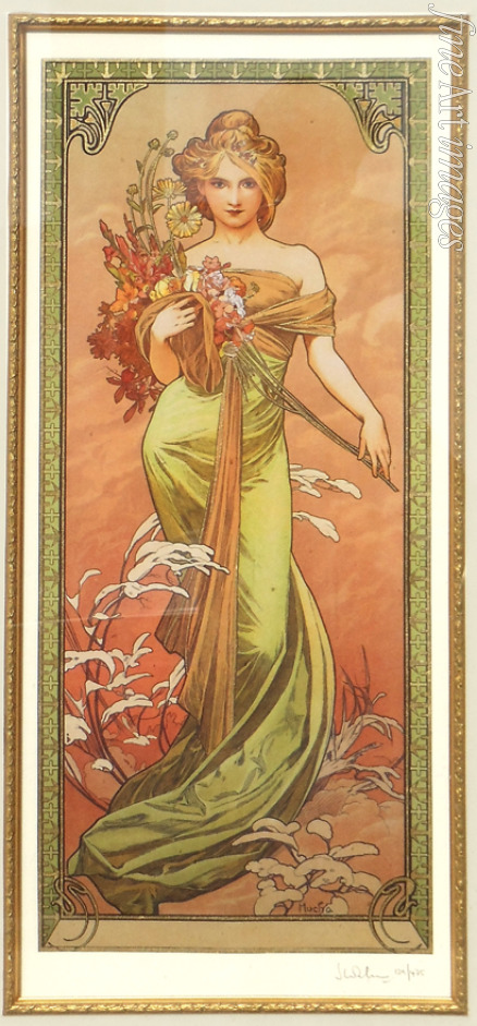Mucha Alfons Marie - Spring (From the Series Les Saisons)